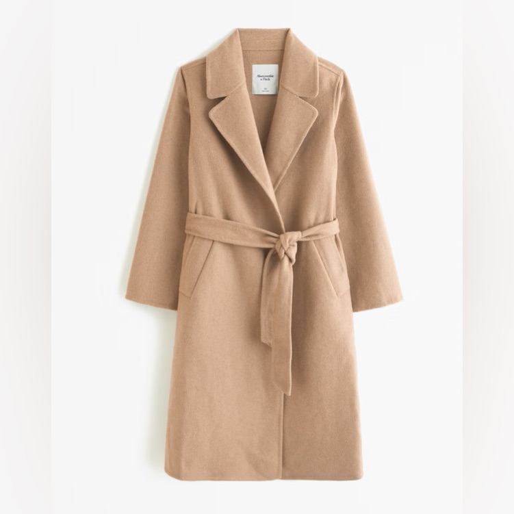 Abercrombie & Fitch Tan Pea Coat